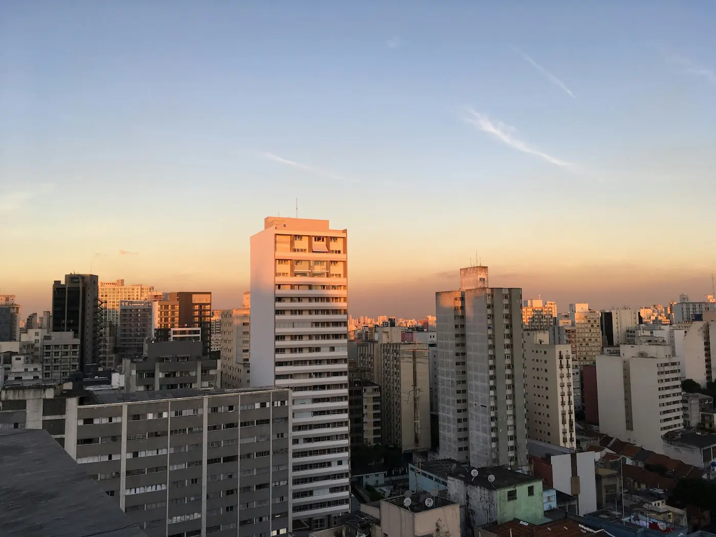 Vista de uma cidade grande